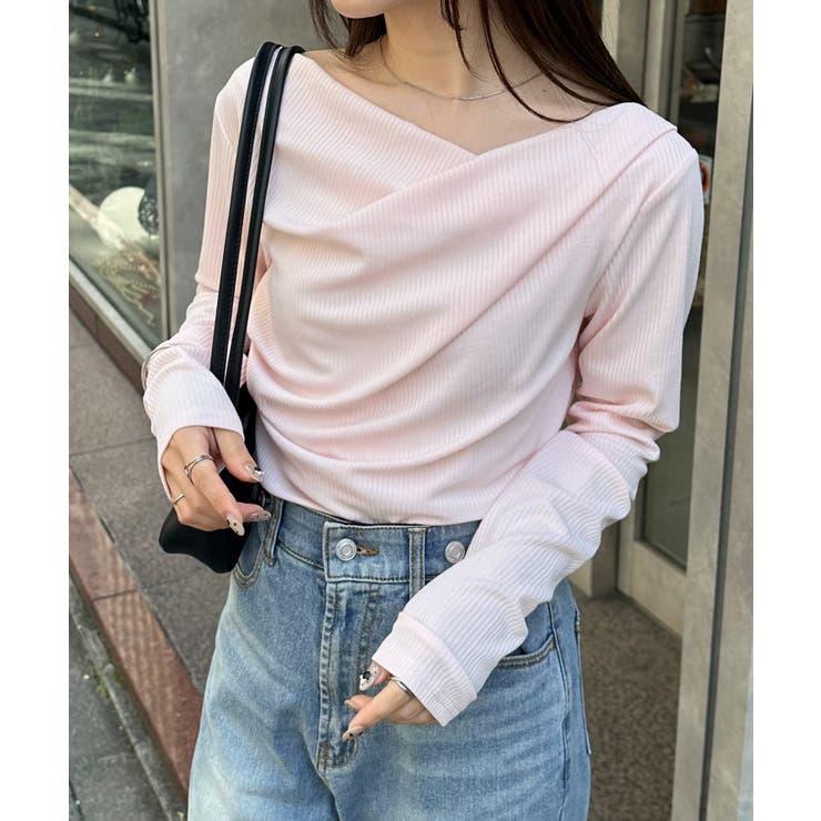 ドレープオフショルリブロンＴ | RANAN | 詳細画像43 