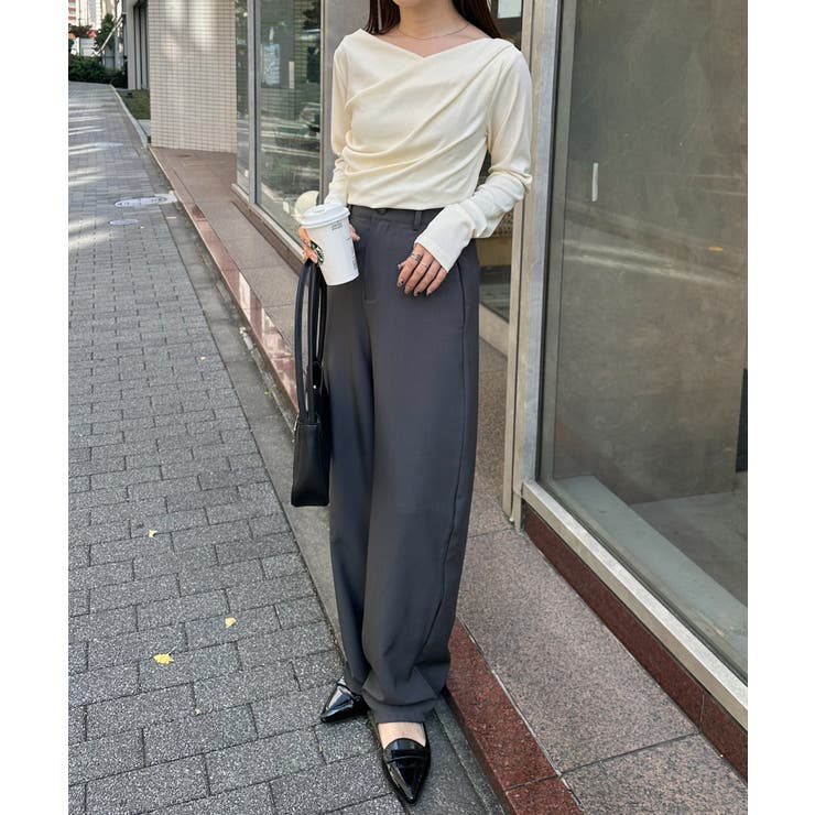 ドレープオフショルリブロンＴ | RANAN | 詳細画像49 