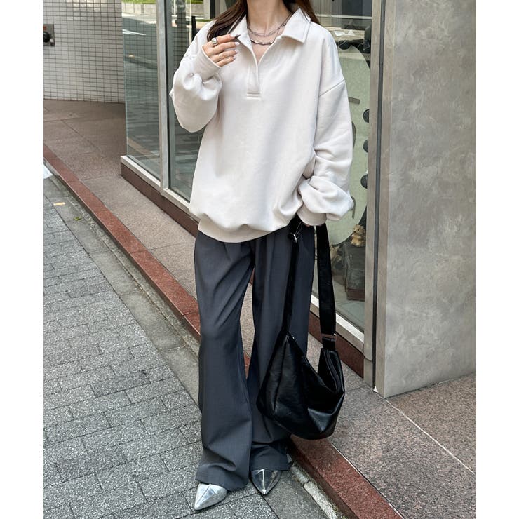 襟付きオーバーサイズスウェット | RANAN | 詳細画像17 