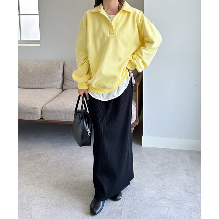 襟付きオーバーサイズスウェット | RANAN | 詳細画像23 