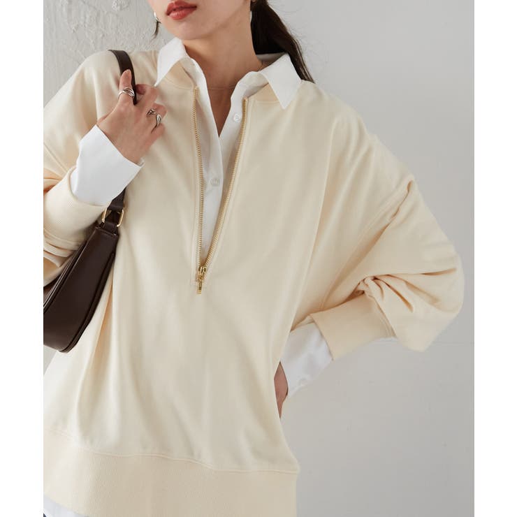 フロントハーフジップスウェット | RANAN | 詳細画像11 