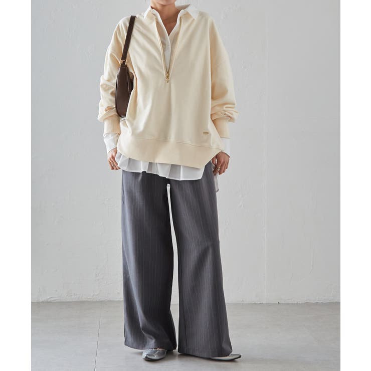 フロントハーフジップスウェット | RANAN | 詳細画像14 