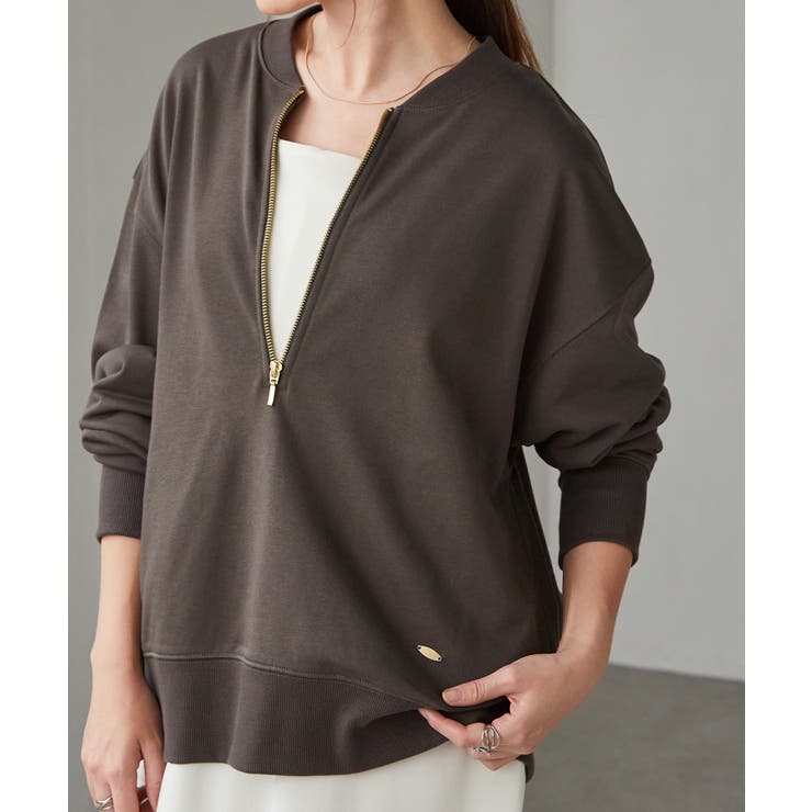 フロントハーフジップスウェット | RANAN | 詳細画像2 