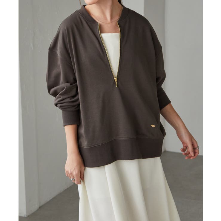 フロントハーフジップスウェット | RANAN | 詳細画像3 