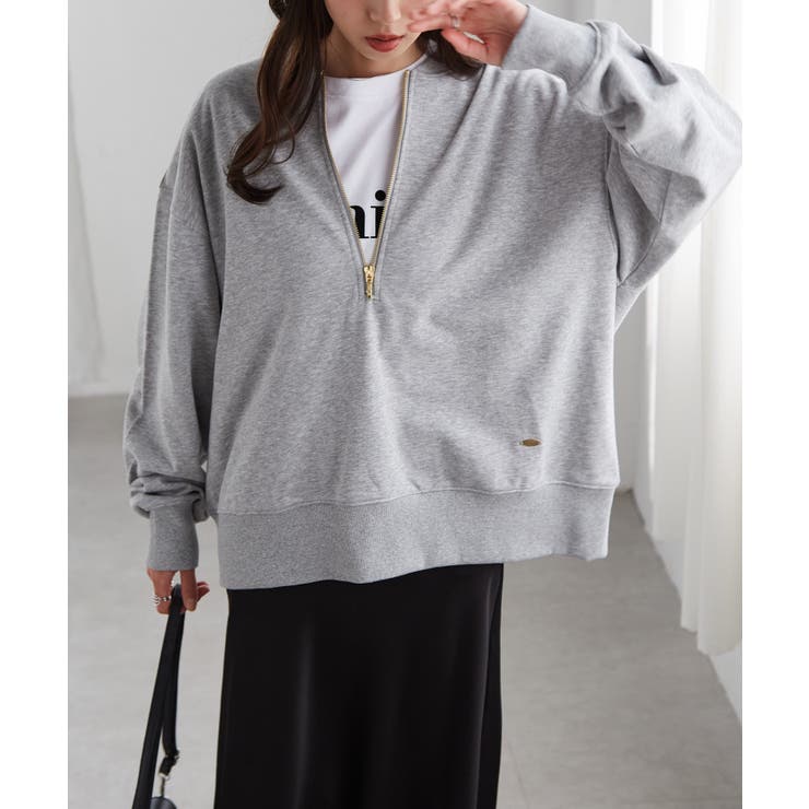 フロントハーフジップスウェット | RANAN | 詳細画像8 