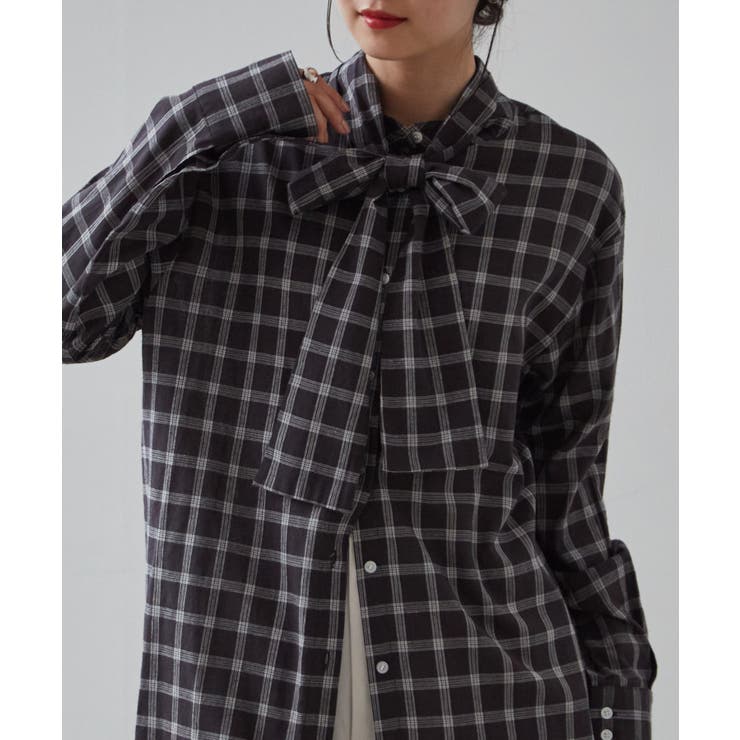２ｗａｙボウタイチェックシャツ | RANAN | 詳細画像10 