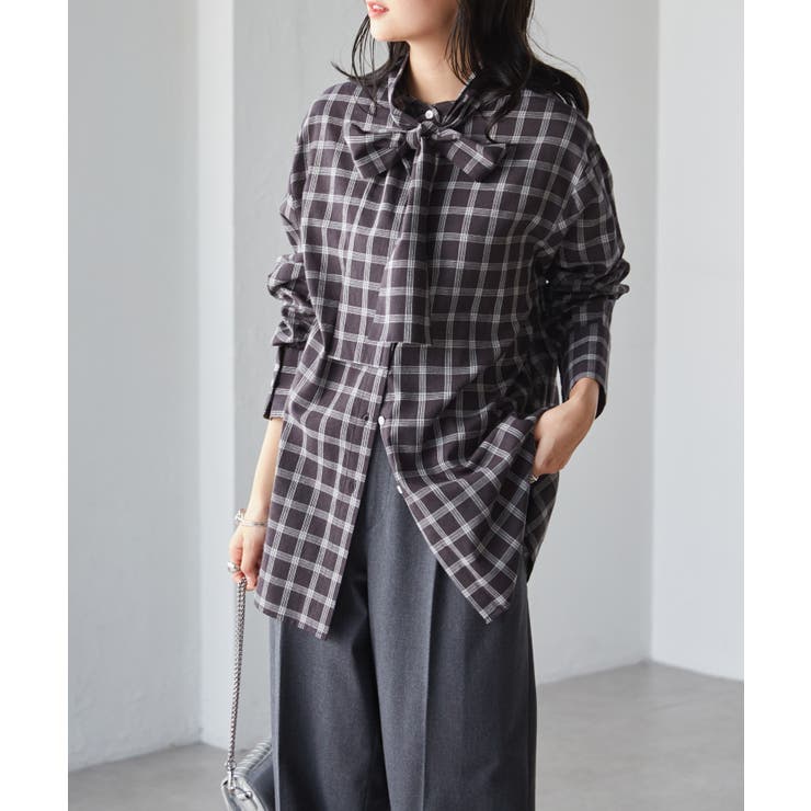 ２ｗａｙボウタイチェックシャツ | RANAN | 詳細画像17 