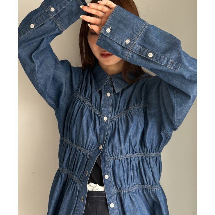 ライトデニムシャーリングデザインシャツ | RANAN | 詳細画像16 