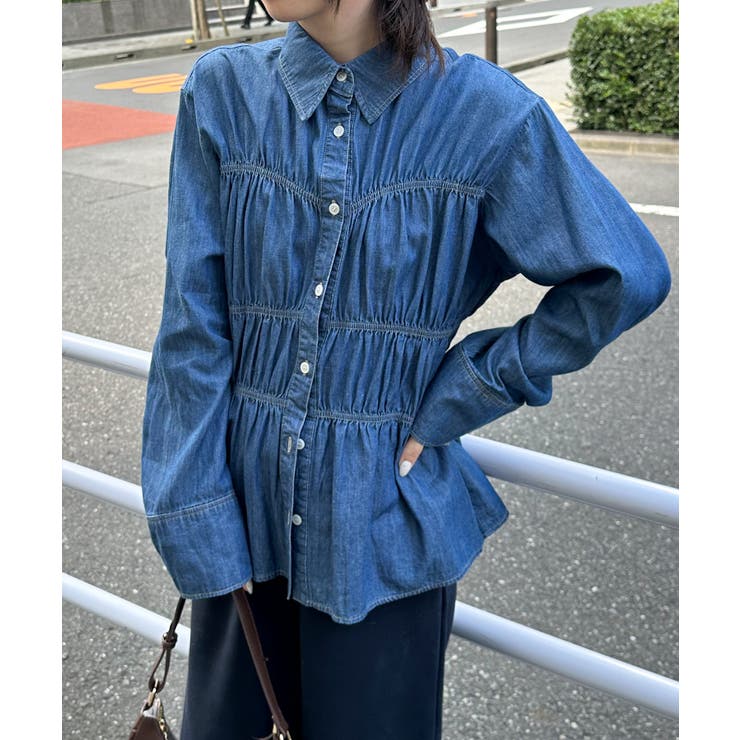 ライトデニムシャーリングデザインシャツ | RANAN | 詳細画像18 