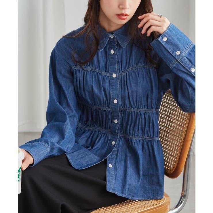 ライトデニムシャーリングデザインシャツ | RANAN | 詳細画像22 