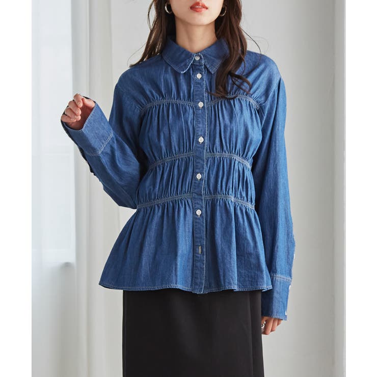 ライトデニムシャーリングデザインシャツ | RANAN | 詳細画像23 