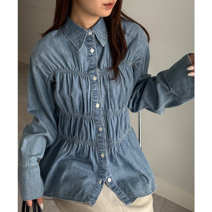 ライトデニムシャーリングデザインシャツ | RANAN | 詳細画像26 