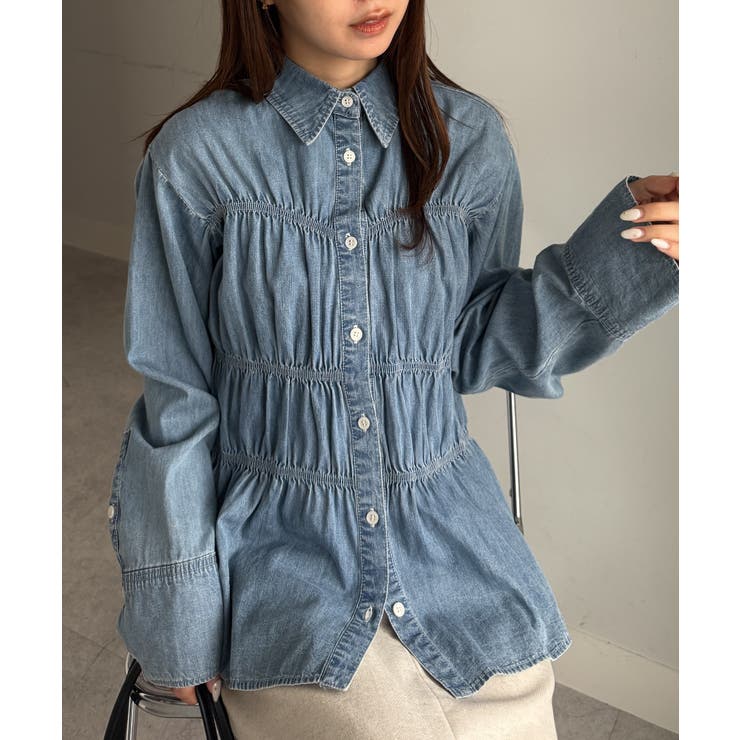 ライトデニムシャーリングデザインシャツ | RANAN | 詳細画像27 