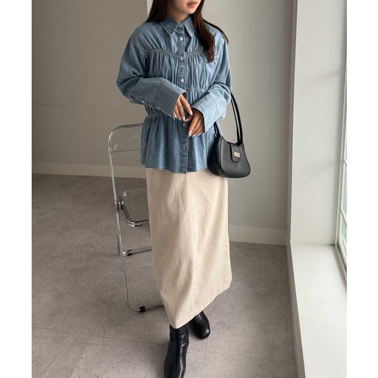 ライトデニムシャーリングデザインシャツ | RANAN | 詳細画像28 