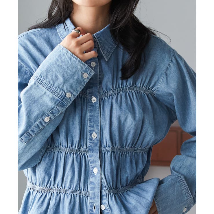 ライトデニムシャーリングデザインシャツ | RANAN | 詳細画像36 