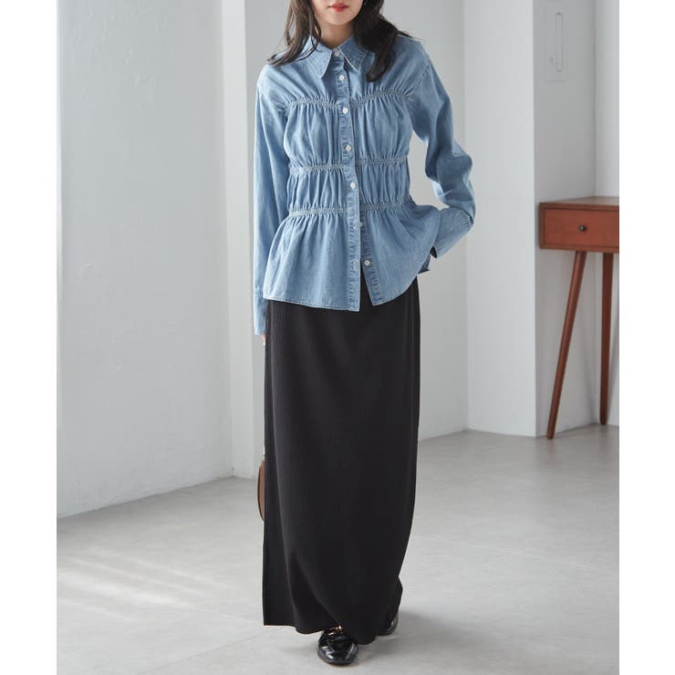 ライトデニムシャーリングデザインシャツ | RANAN | 詳細画像37 