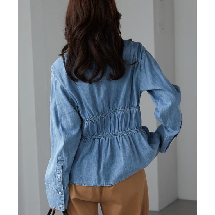 ライトデニムシャーリングデザインシャツ | RANAN | 詳細画像39 