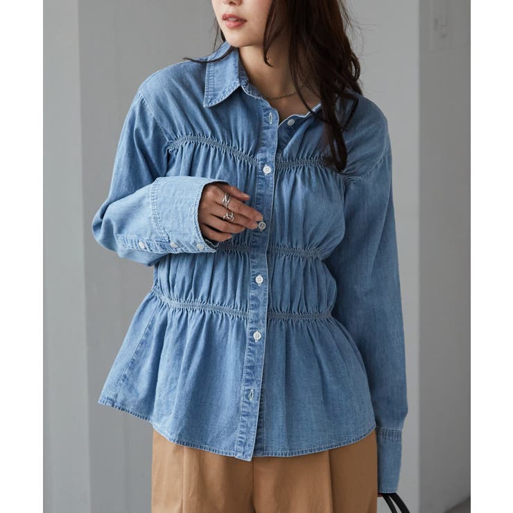 ライトデニムシャーリングデザインシャツ | RANAN | 詳細画像40 