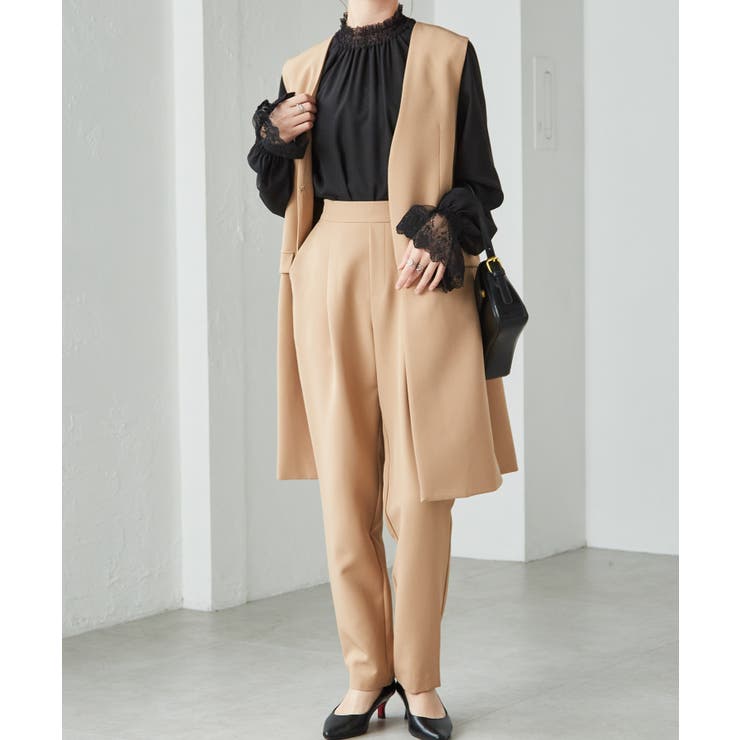 レースフリルプチハイネックブラウス | RANAN | 詳細画像2 