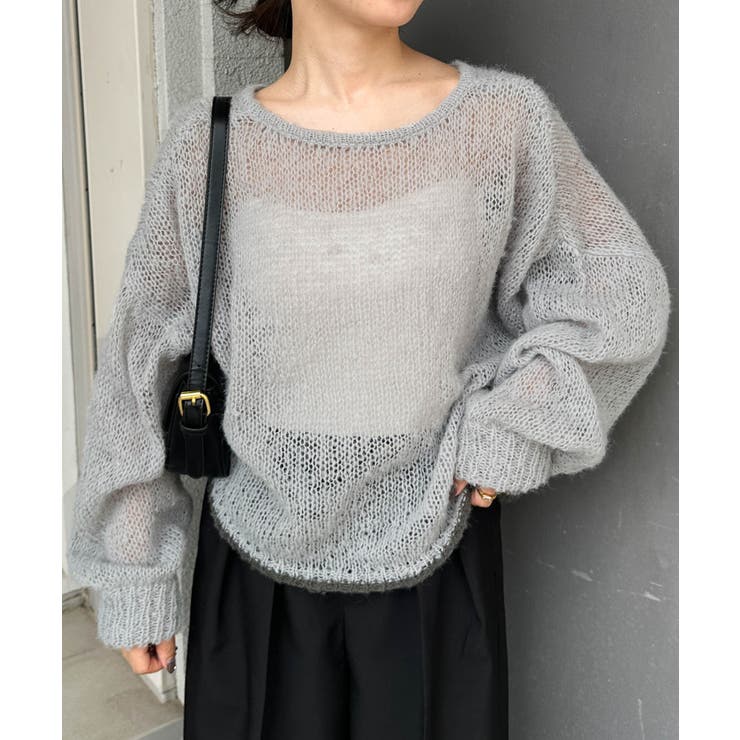 モヘアライク２ＷＡＹギャザーニット | RANAN | 詳細画像10 