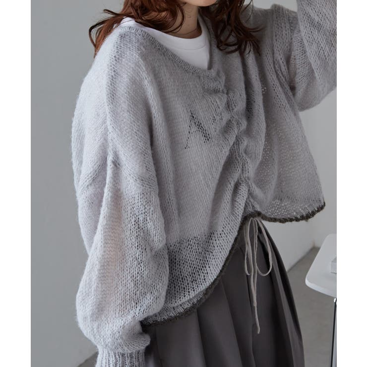 モヘアライク２ＷＡＹギャザーニット | RANAN | 詳細画像11 