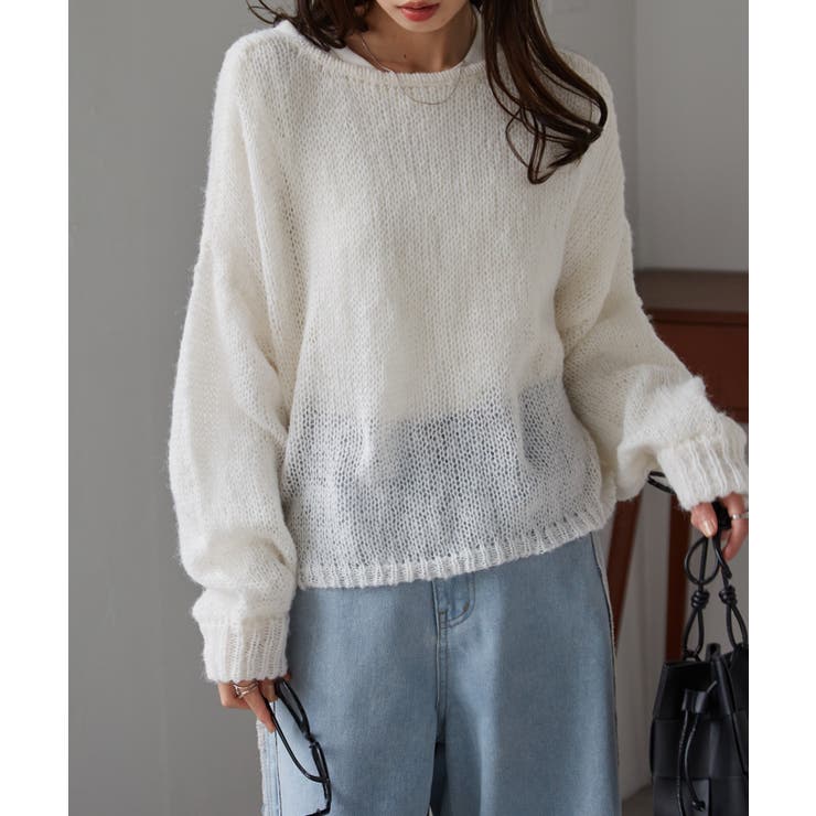 モヘアライク２ＷＡＹギャザーニット | RANAN | 詳細画像17 