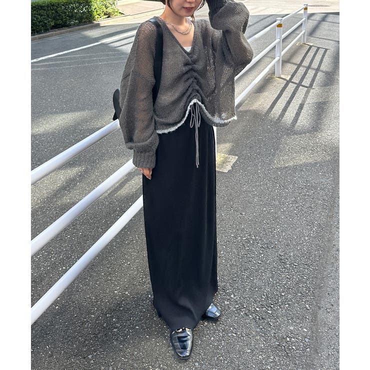 モヘアライク２ＷＡＹギャザーニット | RANAN | 詳細画像3 