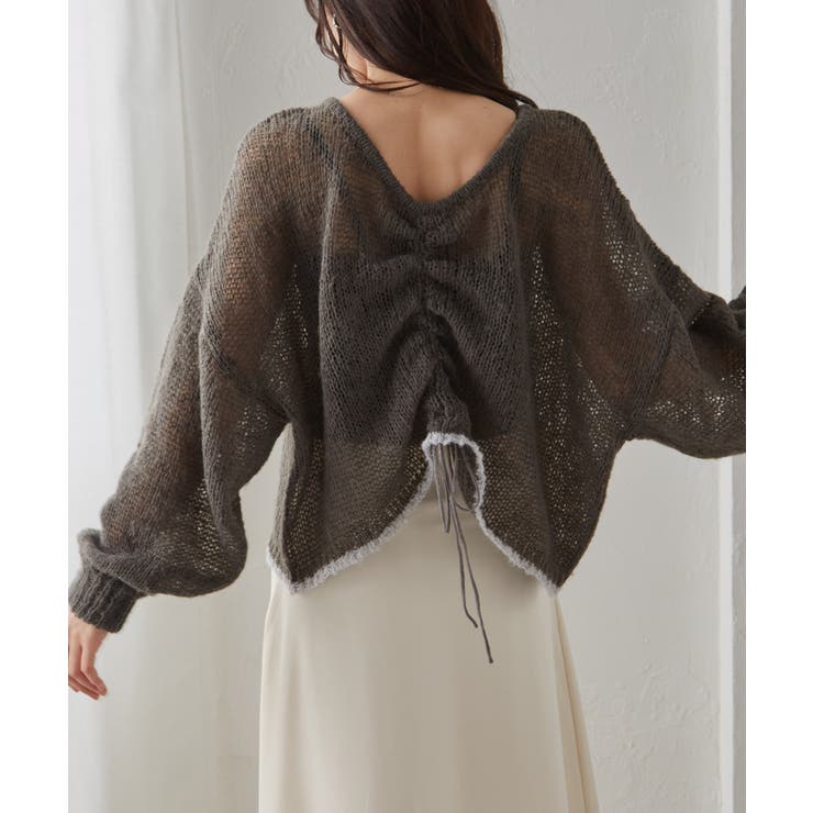 モヘアライク２ＷＡＹギャザーニット | RANAN | 詳細画像5 