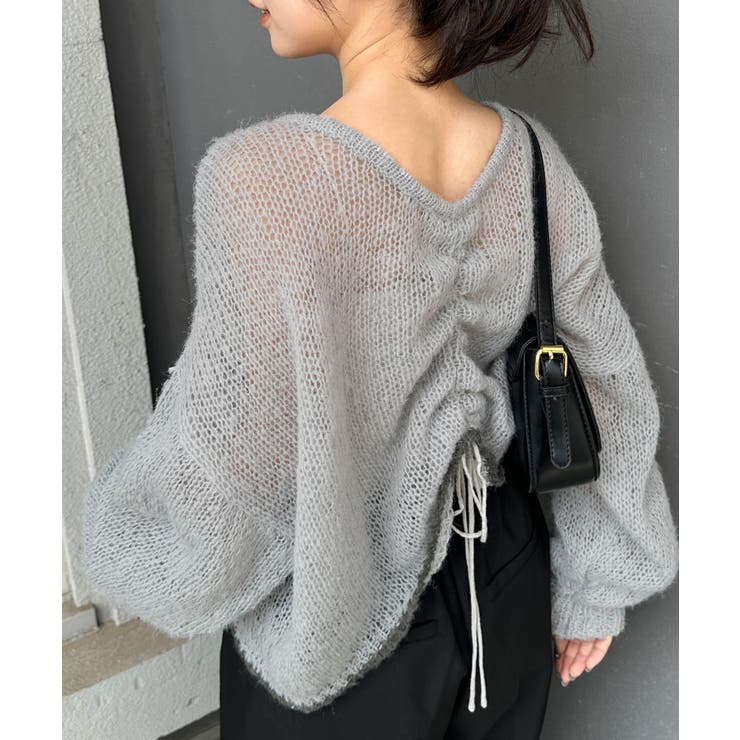 モヘアライク２ＷＡＹギャザーニット | RANAN | 詳細画像8 