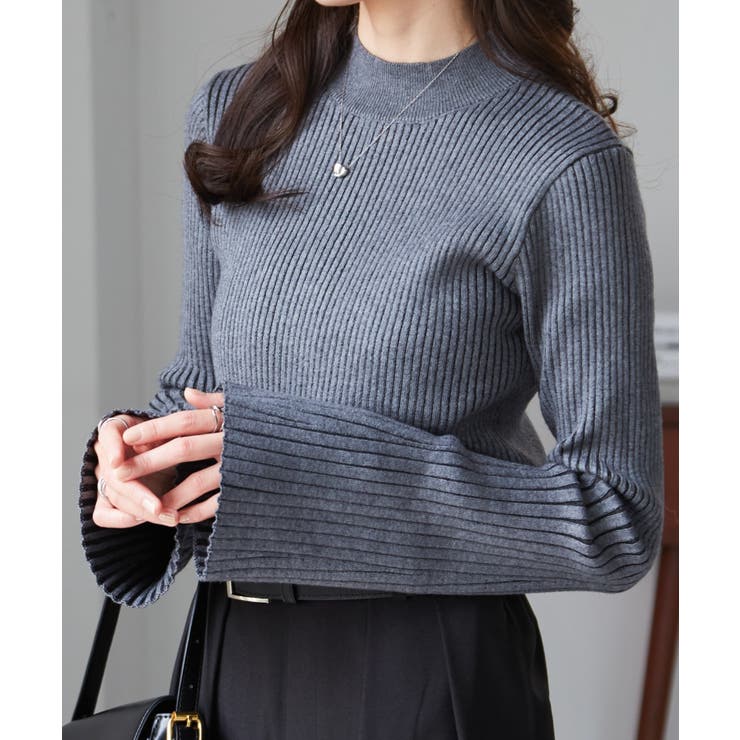 フレアースリーブニュアンスカラーニット | RANAN | 詳細画像12 