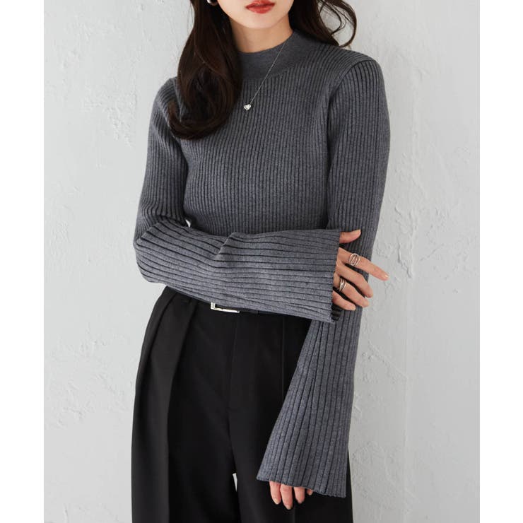 フレアースリーブニュアンスカラーニット | RANAN | 詳細画像13 