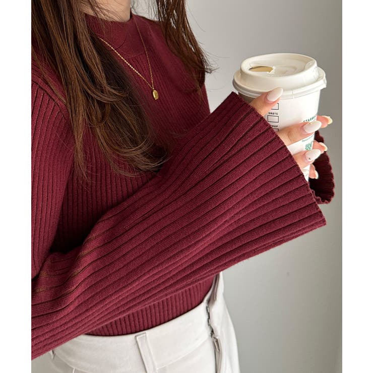 フレアースリーブニュアンスカラーニット | RANAN | 詳細画像17 