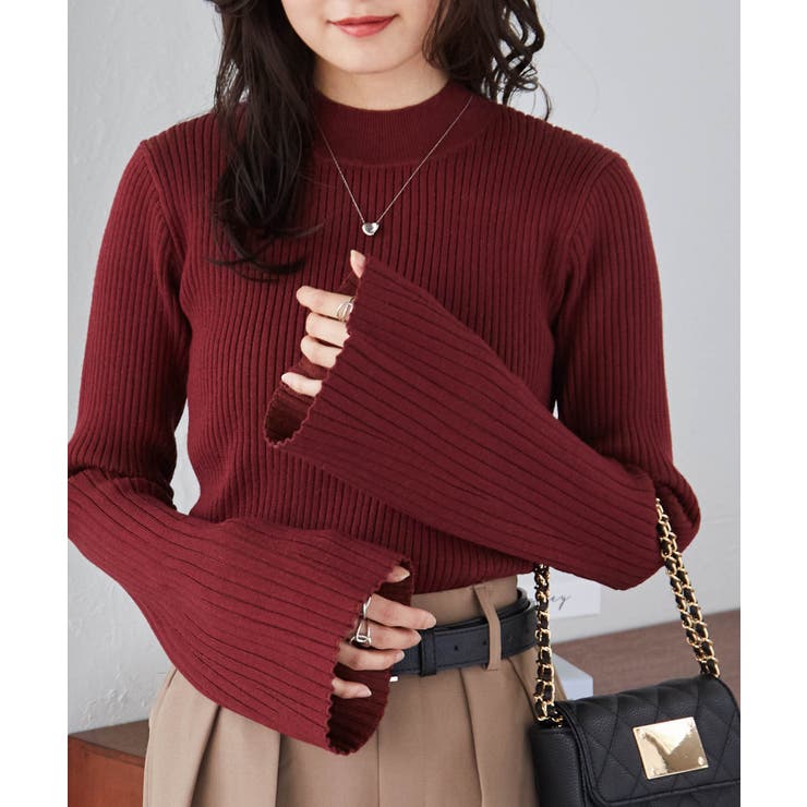 フレアースリーブニュアンスカラーニット | RANAN | 詳細画像20 