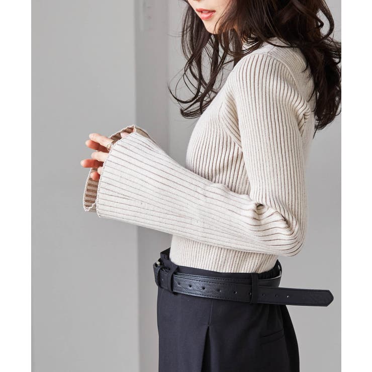 フレアースリーブニュアンスカラーニット | RANAN | 詳細画像4 