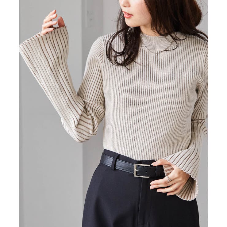 フレアースリーブニュアンスカラーニット | RANAN | 詳細画像5 