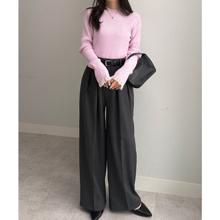 シアーフリルハイネックリブニット | RANAN | 詳細画像33 