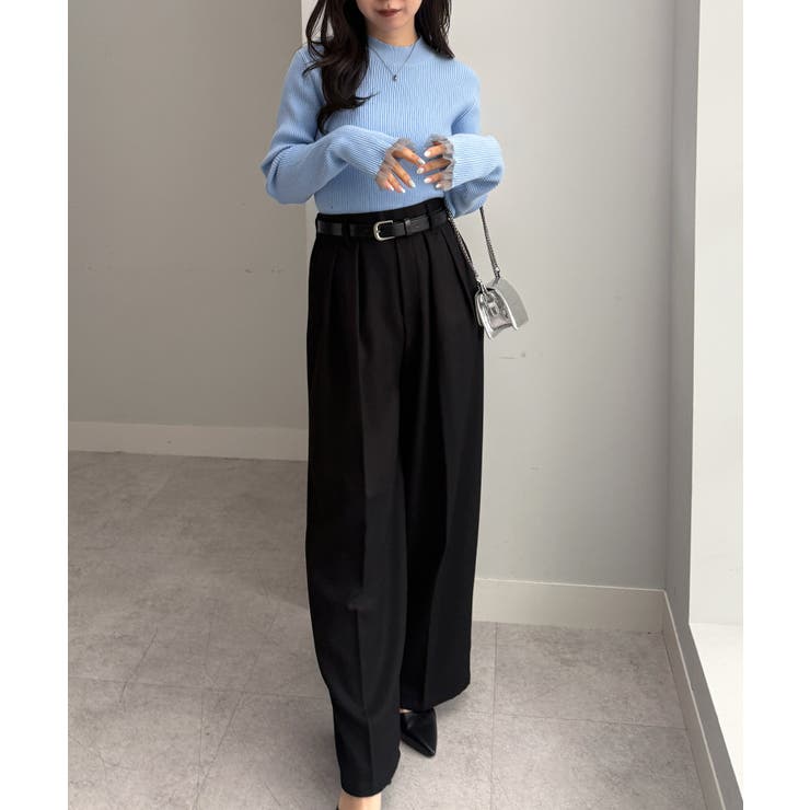 シアーフリルハイネックリブニット | RANAN | 詳細画像39 