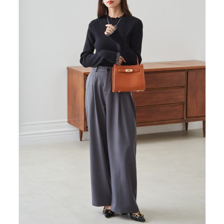 シアーフリルハイネックリブニット | RANAN | 詳細画像8 