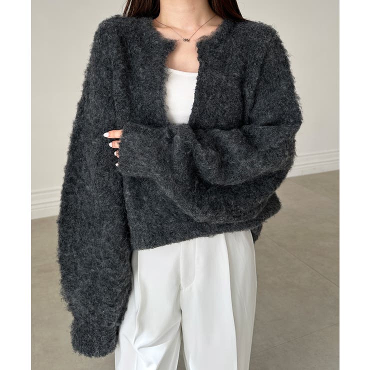 ディープキーネックシャギーニット | RANAN | 詳細画像10 