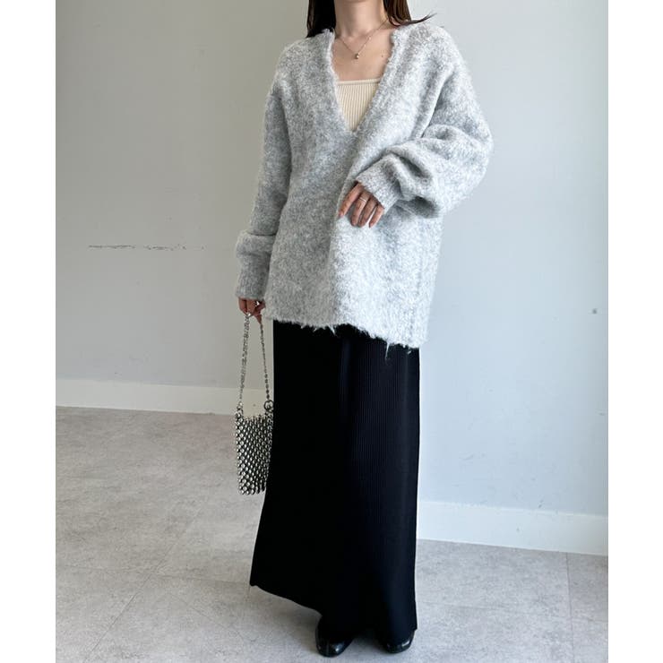 ディープキーネックシャギーニット | RANAN | 詳細画像19 