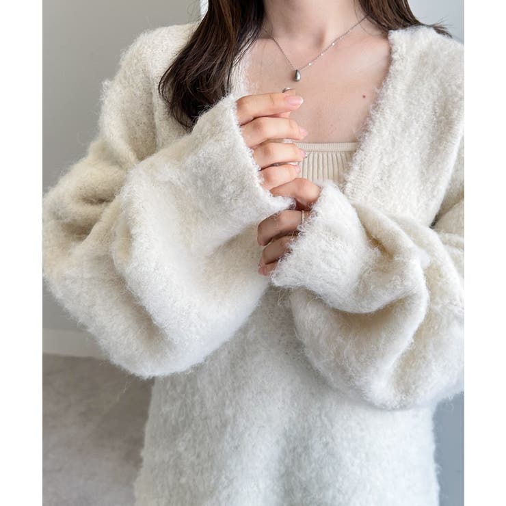 ディープキーネックシャギーニット | RANAN | 詳細画像5 