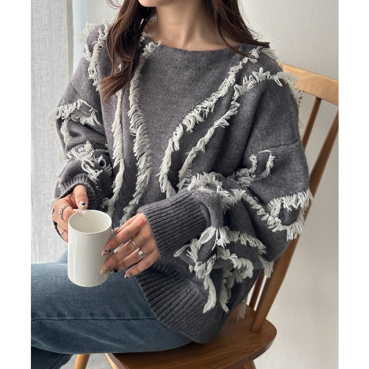 ニュアンスフリンジニット | RANAN | 詳細画像10 