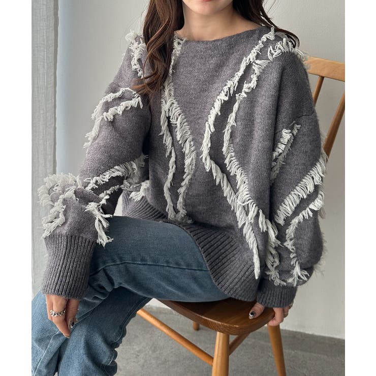 ニュアンスフリンジニット | RANAN | 詳細画像11 