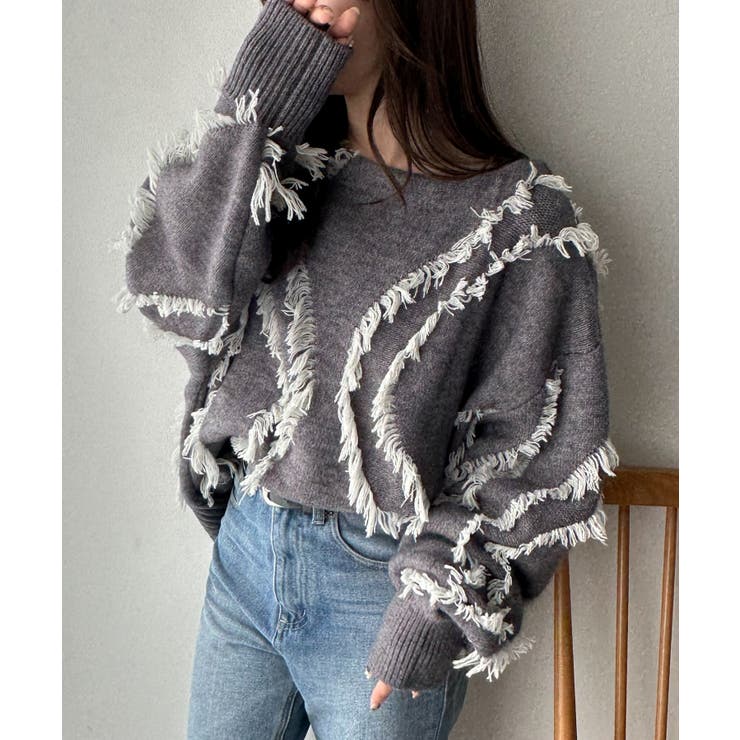 ニュアンスフリンジニット | RANAN | 詳細画像12 