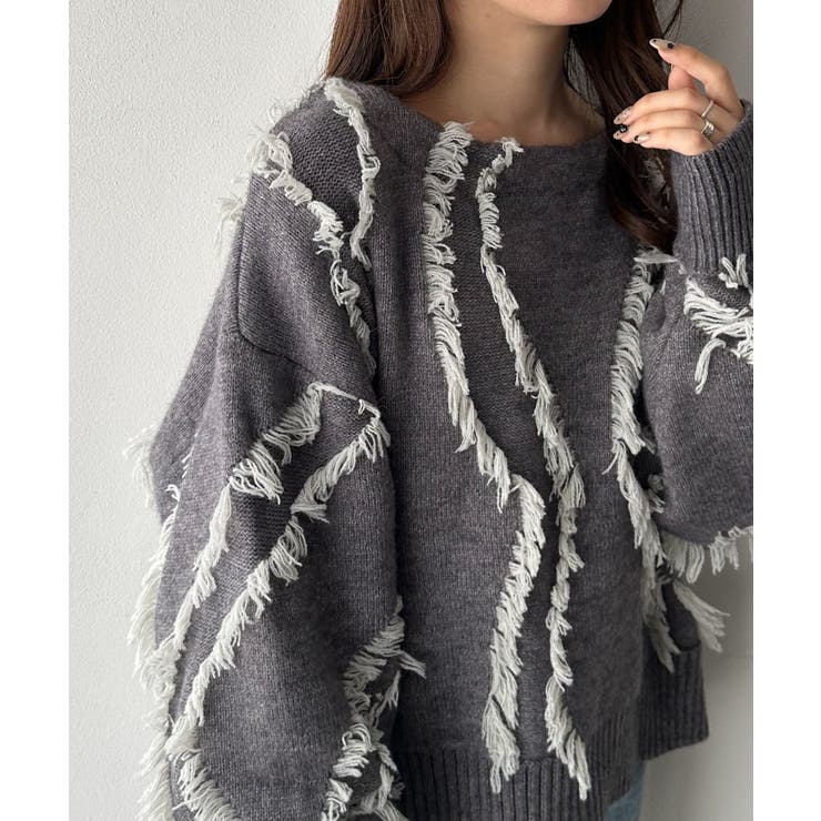 ニュアンスフリンジニット | RANAN | 詳細画像13 