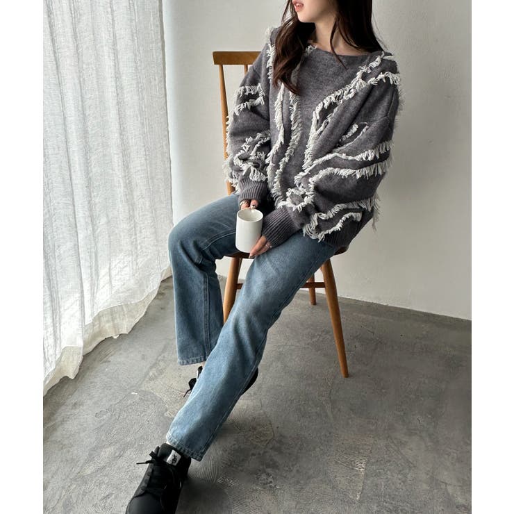 ニュアンスフリンジニット | RANAN | 詳細画像14 