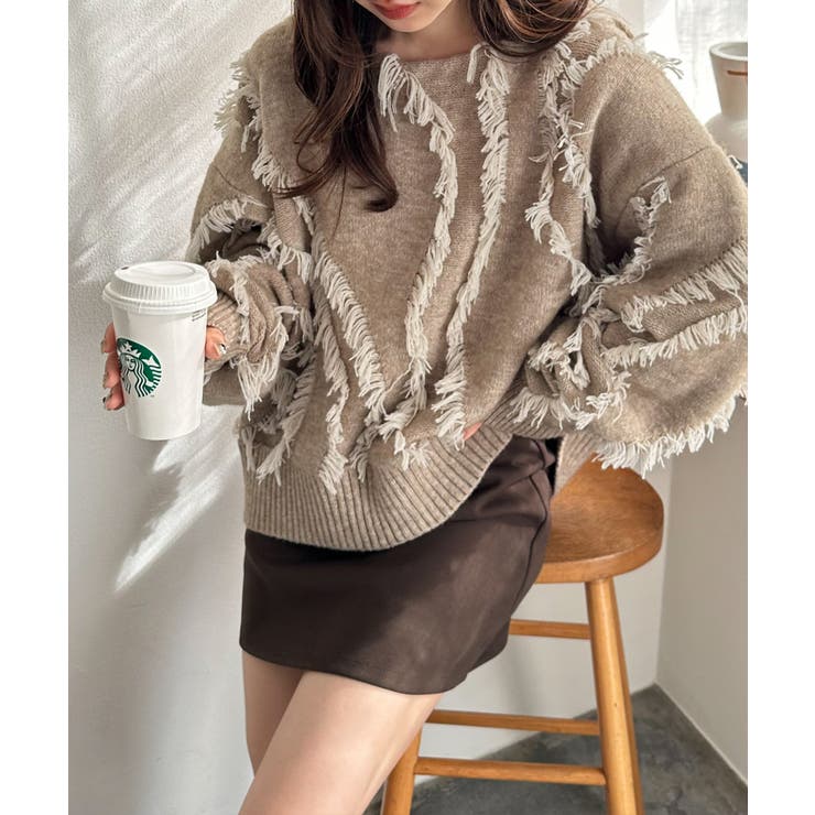 ニュアンスフリンジニット | RANAN | 詳細画像16 