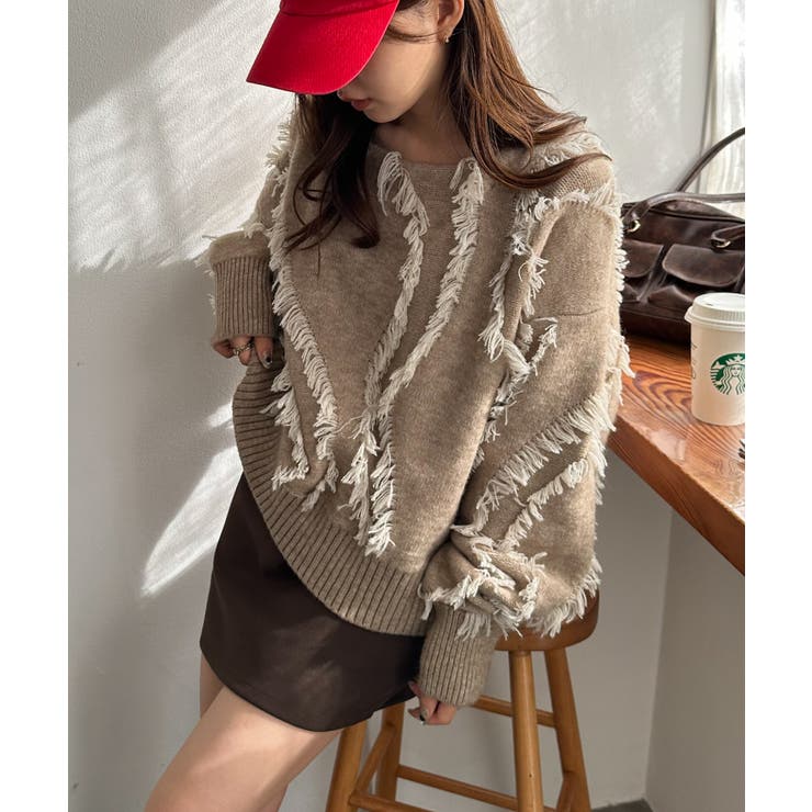 ニュアンスフリンジニット | RANAN | 詳細画像19 