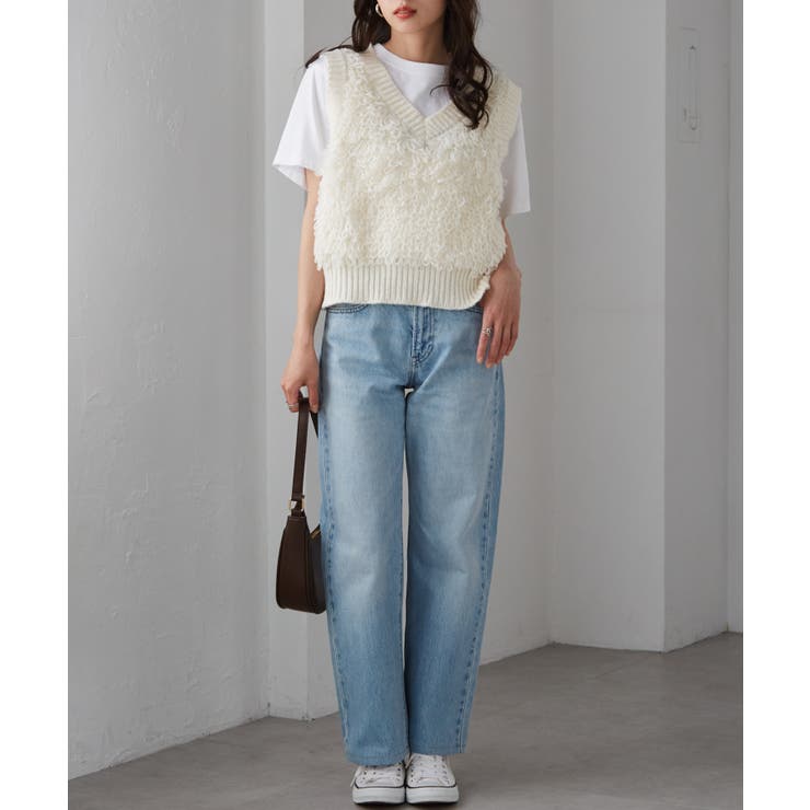 ループフリンジニットベスト | RANAN | 詳細画像3 