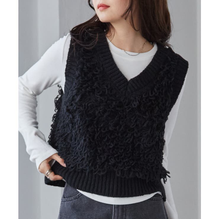 完売品‼️ RANCLIC ランクリック ループ ニットベスト M RANCLIC ラン